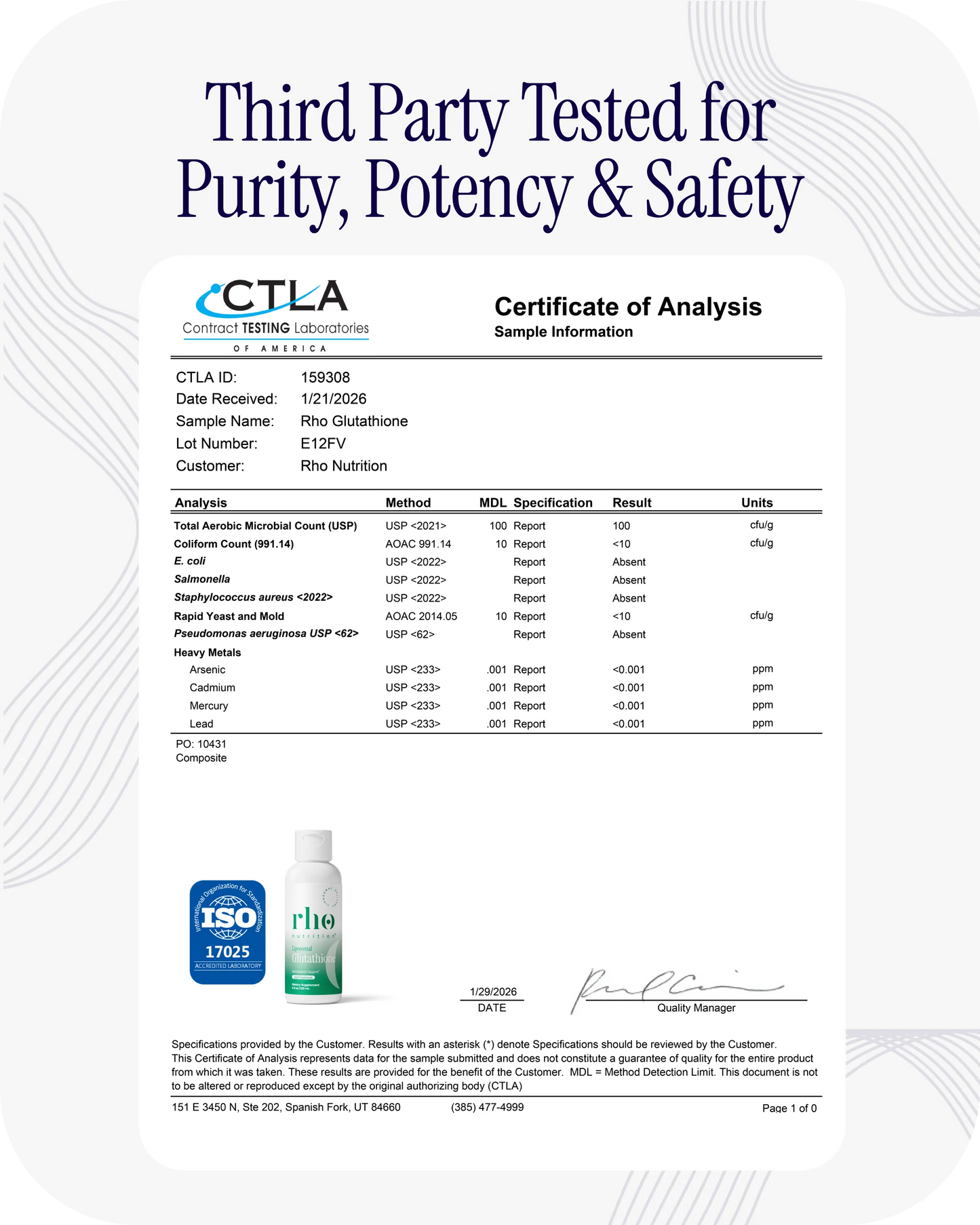 Rho Liposomal Glutathione