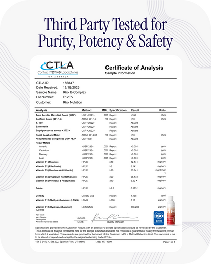 Liposomal Methylated B-Complex